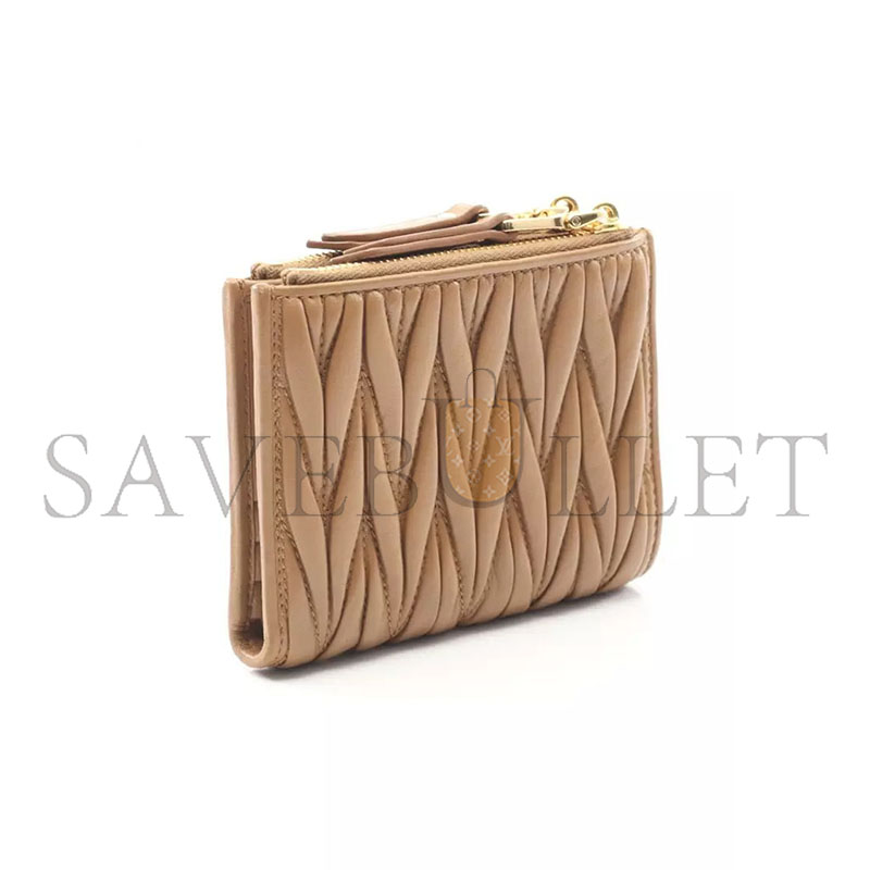 M1v M1v matelassÉ nappa leather small wallet 5ml024 (11.5*8.5cm)